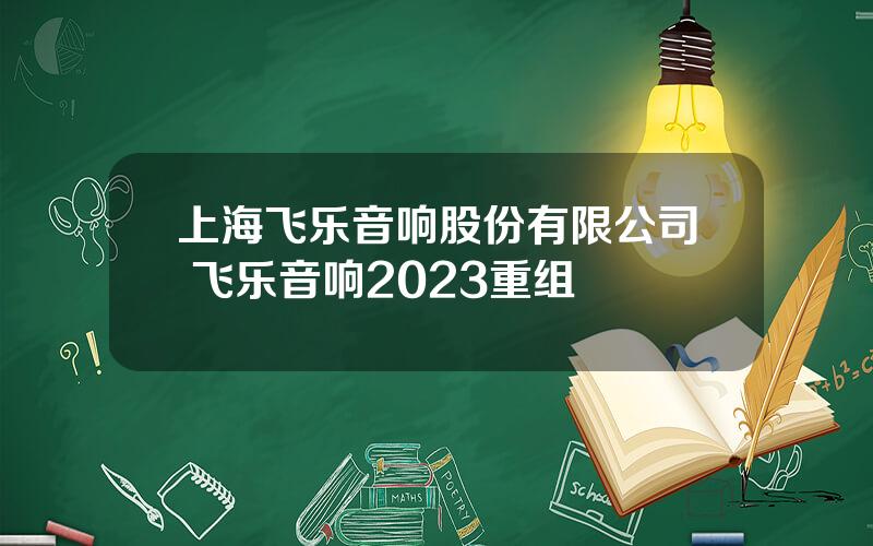 上海飞乐音响股份有限公司 飞乐音响2023重组